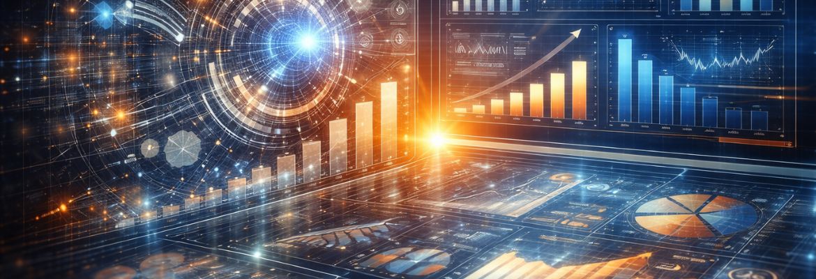 Dashboard de marketing analytics com gráficos de desempenho, análise de dados e indicadores de crescimento digital