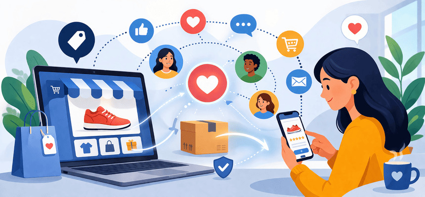 Processo de criação de uma relação positiva entre a marca e o consumidor digital